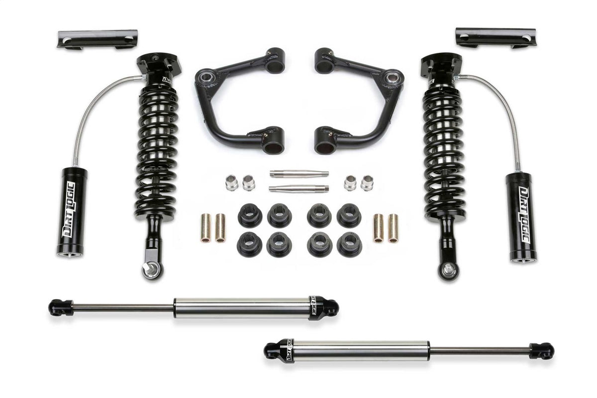Fabtech 2021 Ford F150 4WD 2in Uniball UCA Sys w/Dl 2.5 Resi & 2.25 - K2375DL