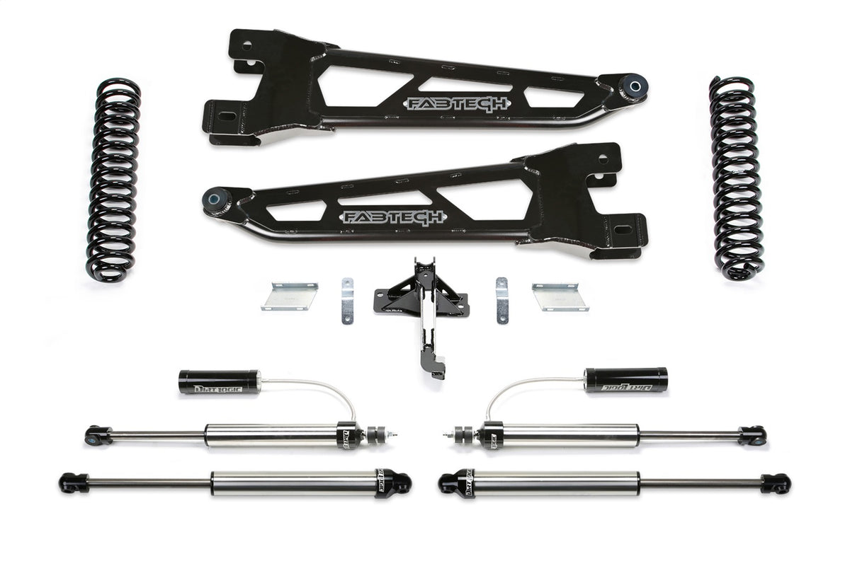 Fabtech 23-24 Ford F250/F350 4WD 2.5in Radius Arm Lift Kit w/ Front & Rear Dirt Logic 2.25 Shocks - K2402DL