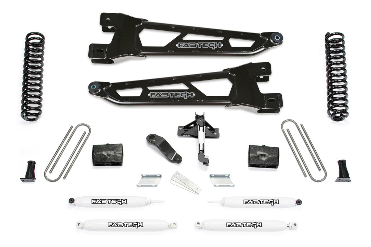 Fabtech 23-24 Ford F450/F550 4WD 6in Radius Arm Lift Kit w/ Performance Shocks - K2429