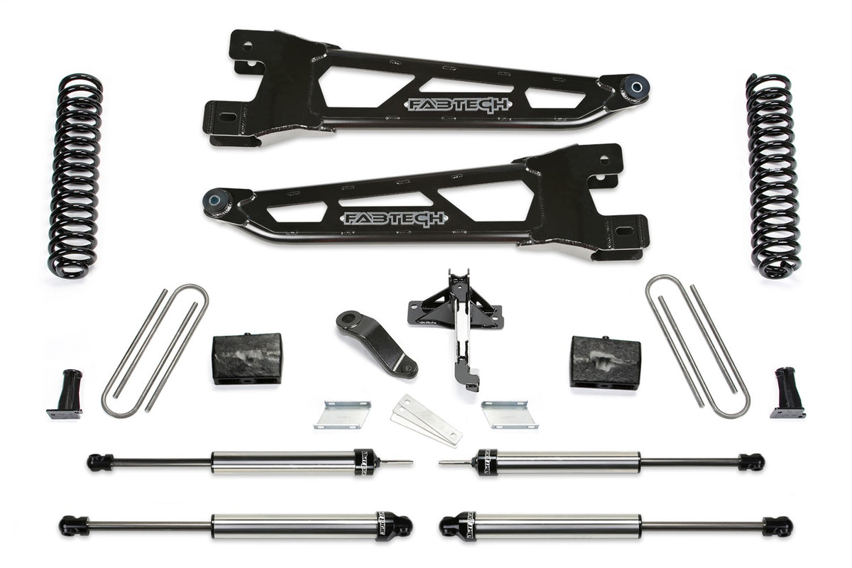 Fabtech 23-24 Ford F450/F550 4WD 6in Radius Arm Lift Kit w/ Dirt Logic 2.25 Shocks - K2429DL