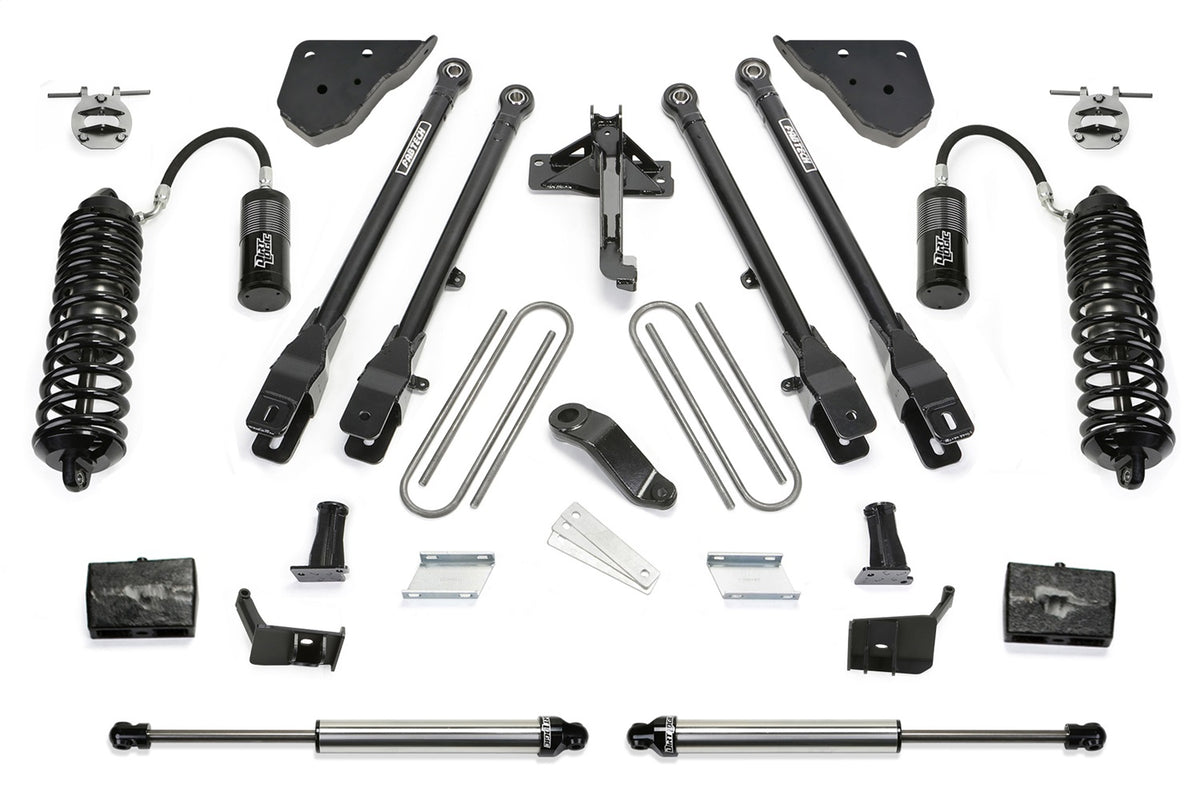 Fabtech 6in 4 Link Lift Kit Front Dirt Logic 4.0 Resi Coilovers & Rear Dirt Logic 2.25 Shocks - K2432DL