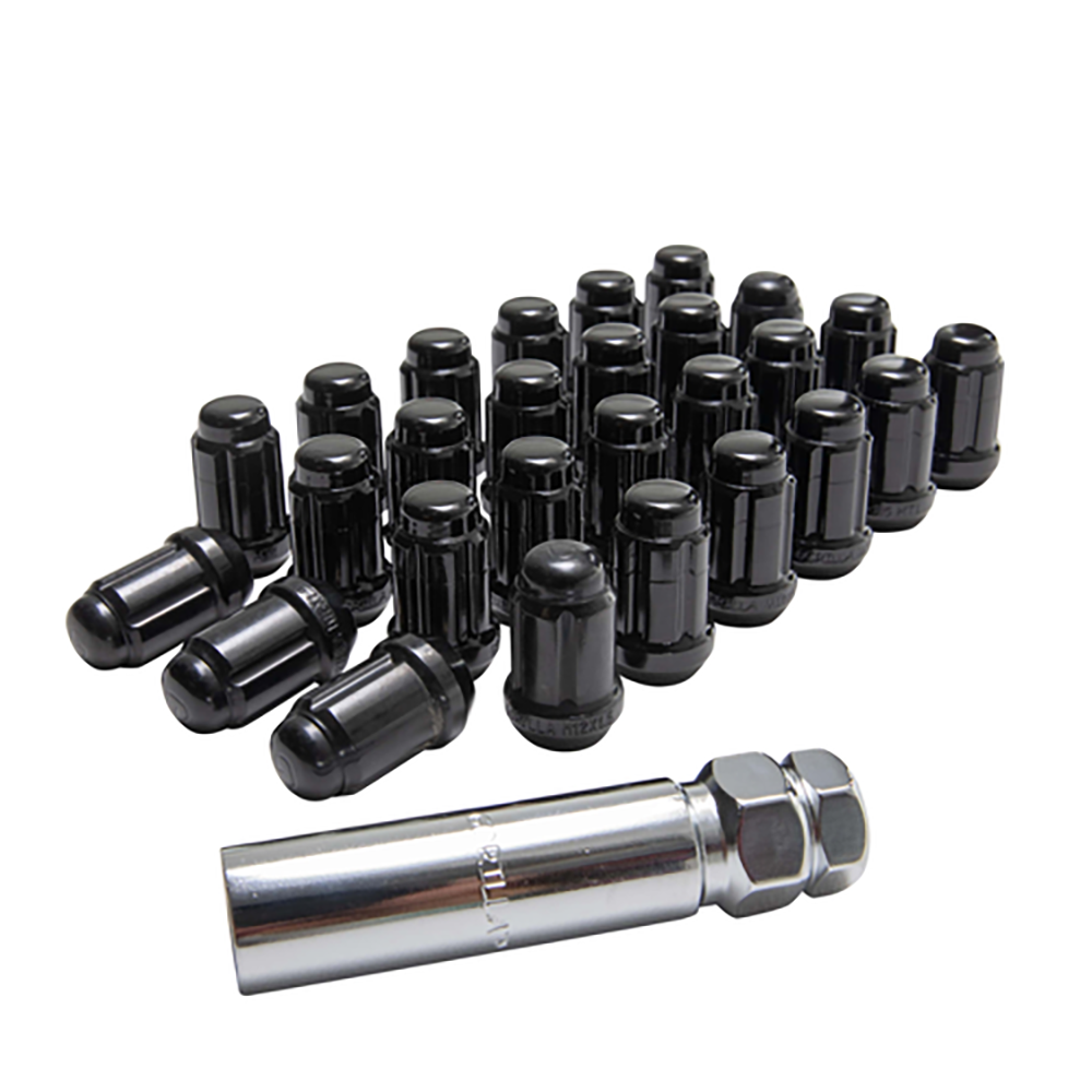 Gorilla Automotive - 27-pack 12-1.50 Spline Wik+locks Blk Gor - KBRSL-12150BGR