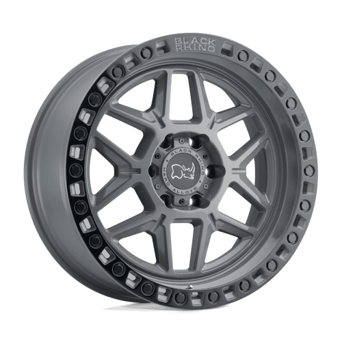 Black Rhino Hard Alloys Kelso 18X9 5X127 +0MM Battleship Gray W/ Black Ring