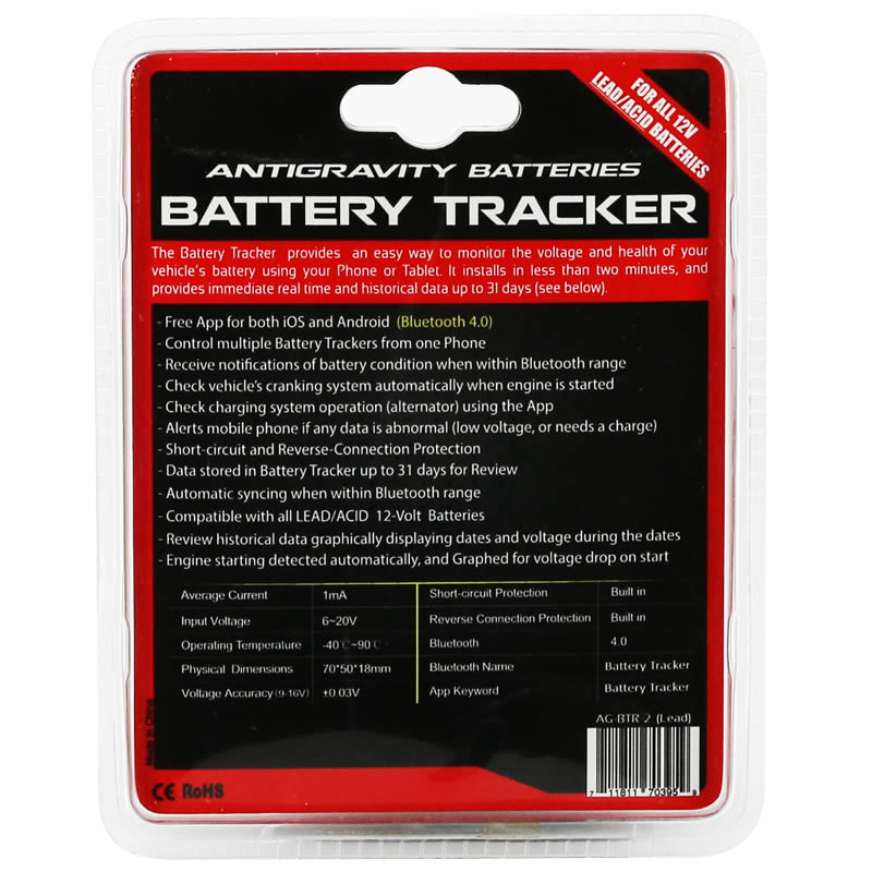 AntiGravity Battery Tracker (LEAD/ACID) - AG-BTR-2