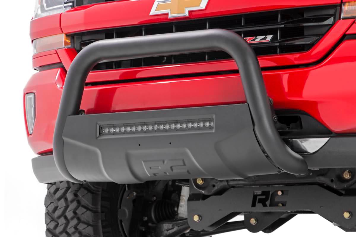 Black LED Bull Bar | Chevy/GMC 1500 Truck &amp; SUV (07-20 &amp; Classic)