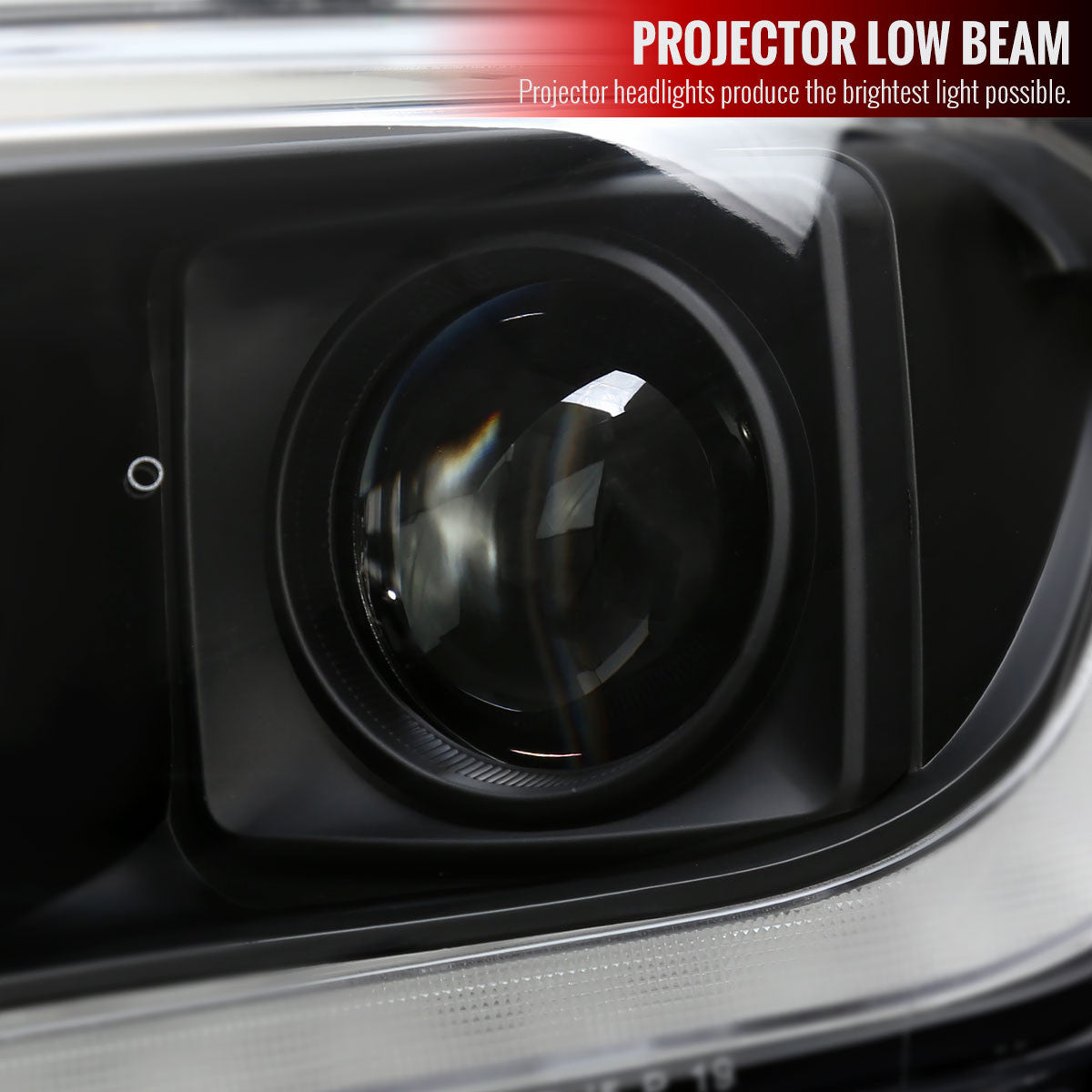 Spec-D Tuning - 2019-2022 Ford Ranger Switchback Sequential LED Bar Projector Headlights (Matte Black Housing/Clear Lens) - LHP-RAN19JM-SQ-RS