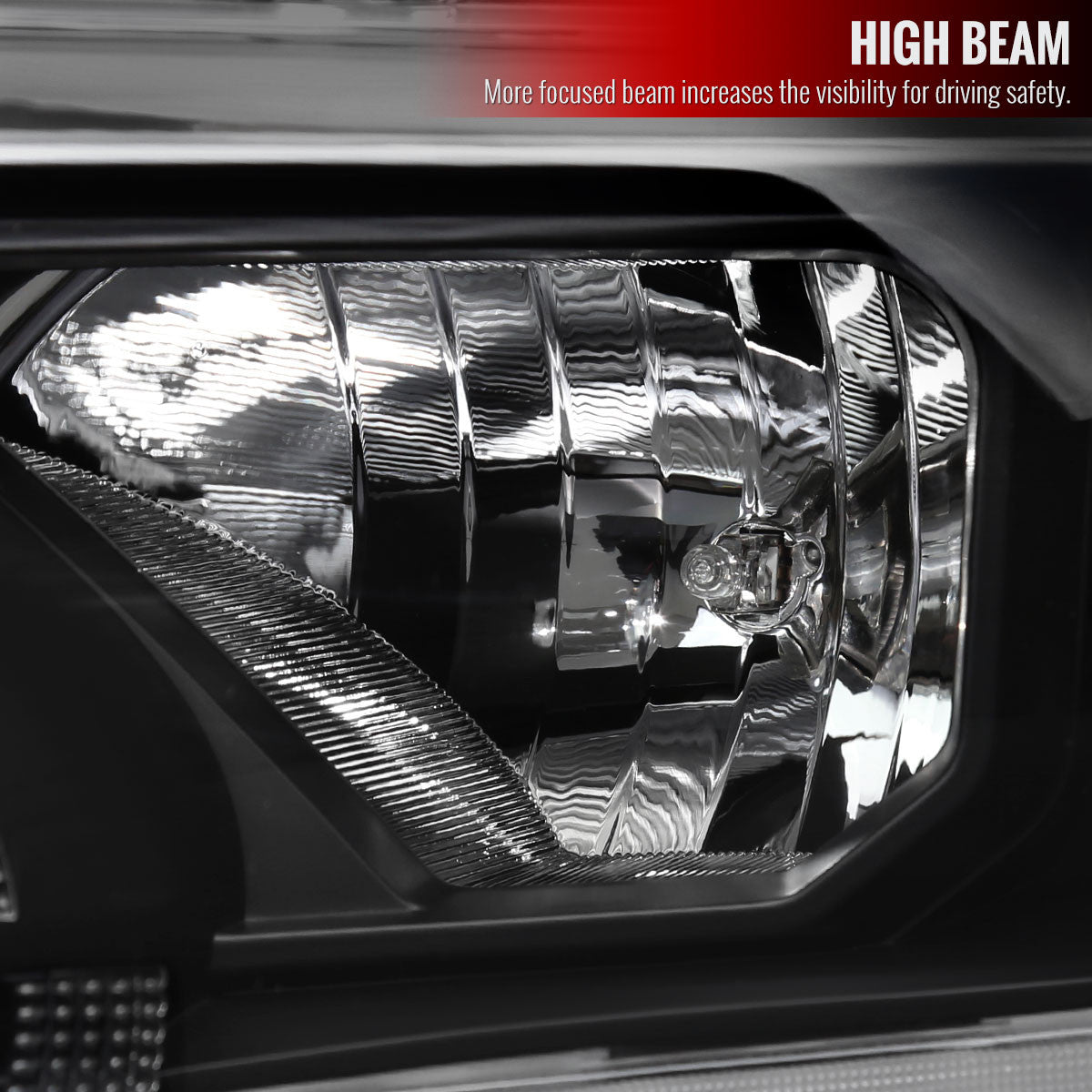 Spec-D Tuning - 2019-2022 Ford Ranger Switchback Sequential LED Bar Projector Headlights (Matte Black Housing/Clear Lens) - LHP-RAN19JM-SQ-RS