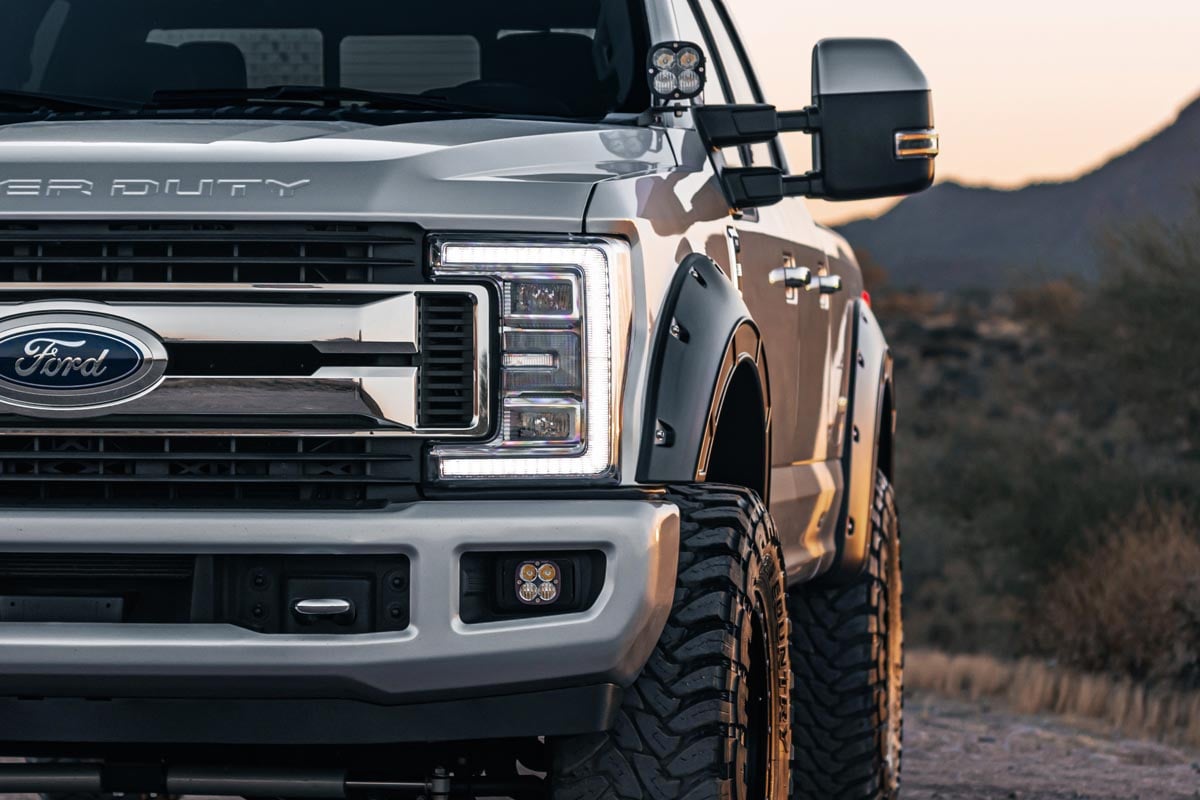 Fender Flares | Defender | UX Ingot Silver Metallic | Ford F-250/F-350 Super Duty (17-22)