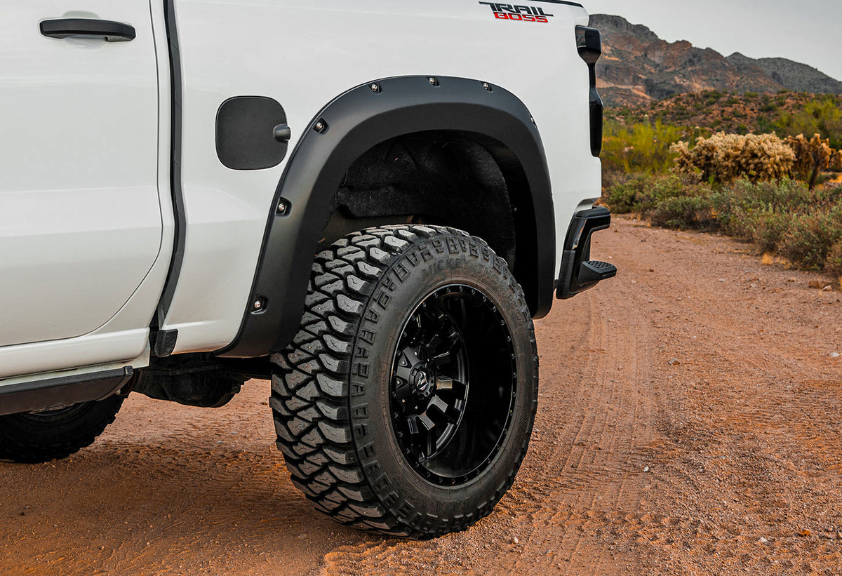 Rough Country - Pocket Fender Flares - GPA Graphite - Chevy Silverado 1500 2WD/4WD (22-25) - F-C12211-GPA for 2022 Chevrolet 