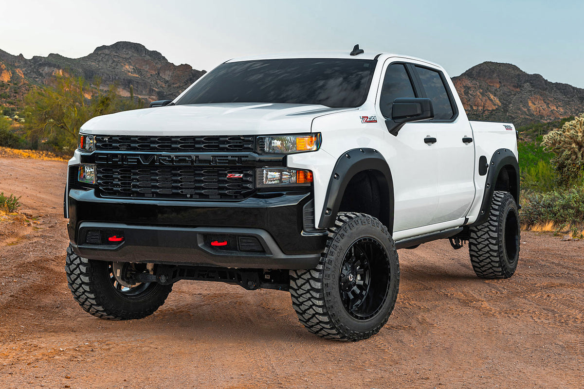 Rough Country - Pocket Fender Flares - GPA Graphite - Chevy Silverado 1500 2WD/4WD (22-25) - F-C12211-GPA for 2022 Chevrolet 