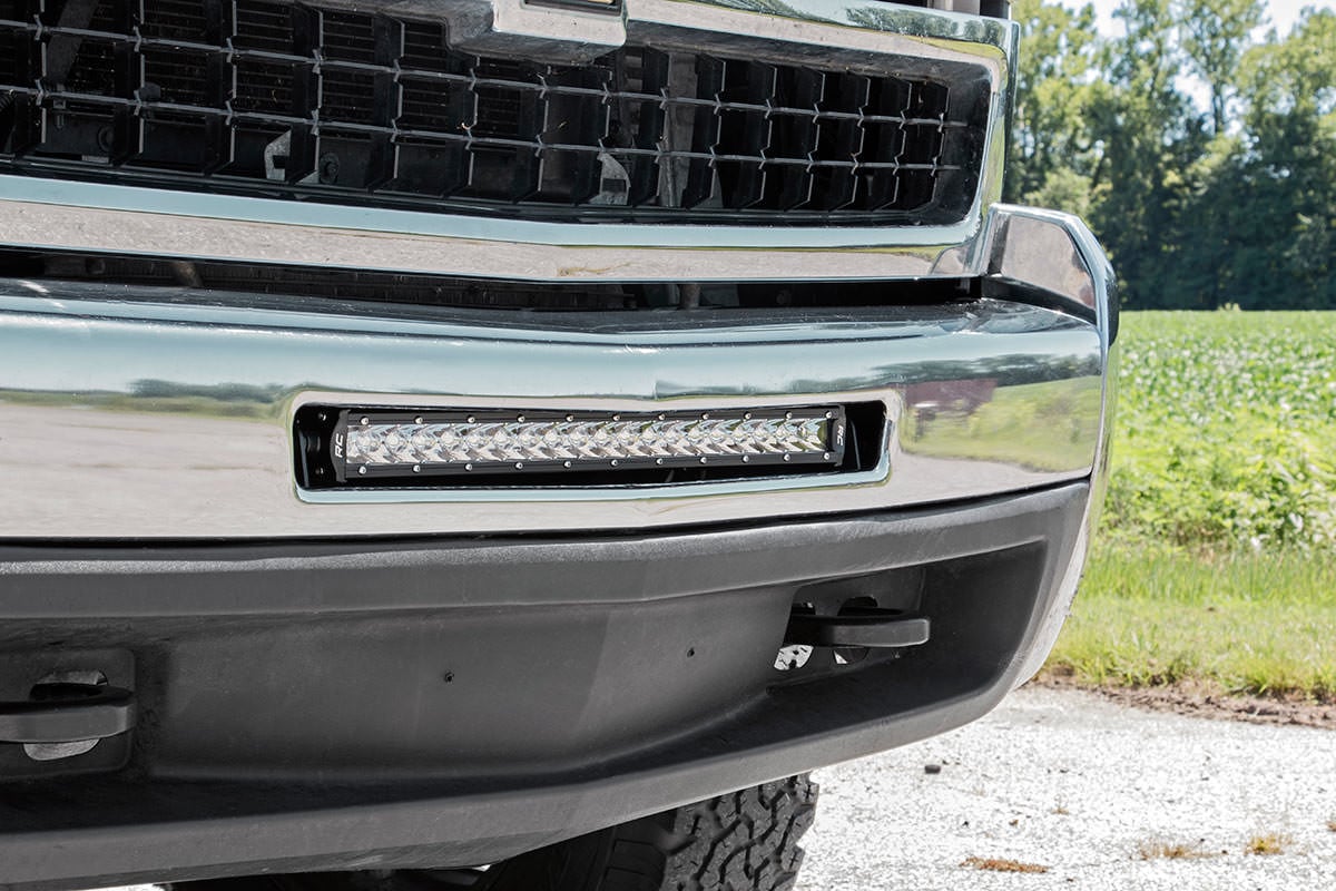 LED Light Mount | Bumper | 20&quot; | Chevy Silverado 1500 (07-13)/Silverado 2500 HD (07-10) 