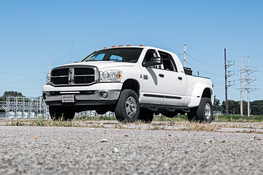 LED Light Kit | Bumper Mount | 20&quot; Black Single Row | White DRL | Ram 2500/3500 (10-18)