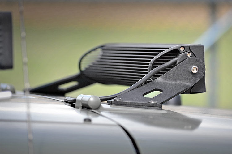 LED Light Mount | Hood | 20&quot; | Jeep Wrangler JK/Wrangler Unlimited  (07-18)