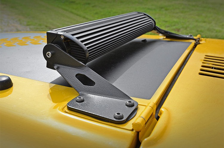 LED Light Mount | Hood | 20&quot; | Jeep Wrangler TJ (97-06)/Wrangler Unlimited (04-06) 