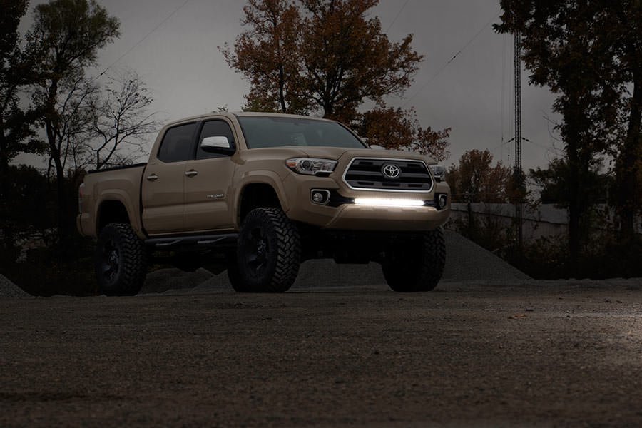 LED Light Kit | Lower Grille Mount | 30&quot; Chrome Single Row | Toyota Tacoma (16-23)
