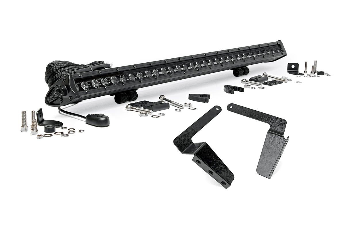 LED Light Kit | Bumper Mount | 30&quot; Black Single Row | Toyota Tundra (14-21)