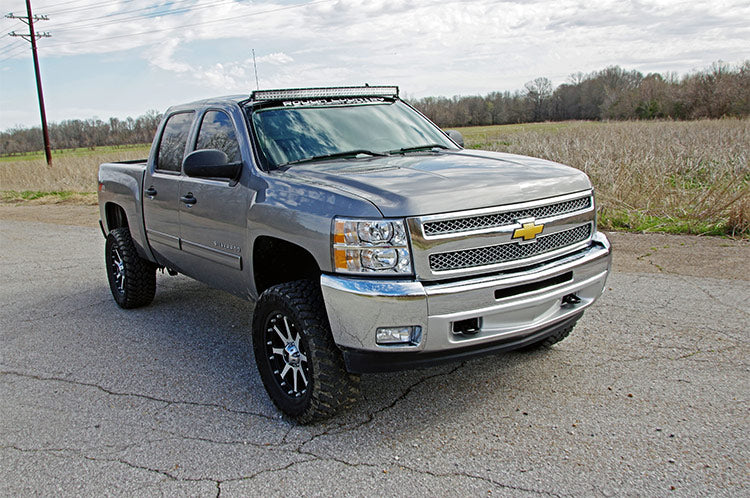 LED Light Mount | Upper Windshield | 50&quot; Curved | Chevy/GMC 1500/1500 SUV/2500HD/3500HD (07-14)