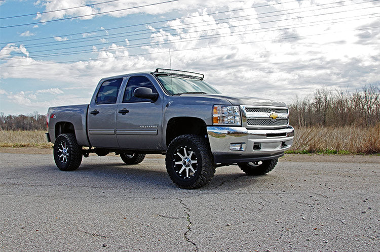 LED Light Mount | Upper Windshield | 50&quot; Curved | Chevy/GMC 1500/1500 SUV/2500HD/3500HD (07-14)