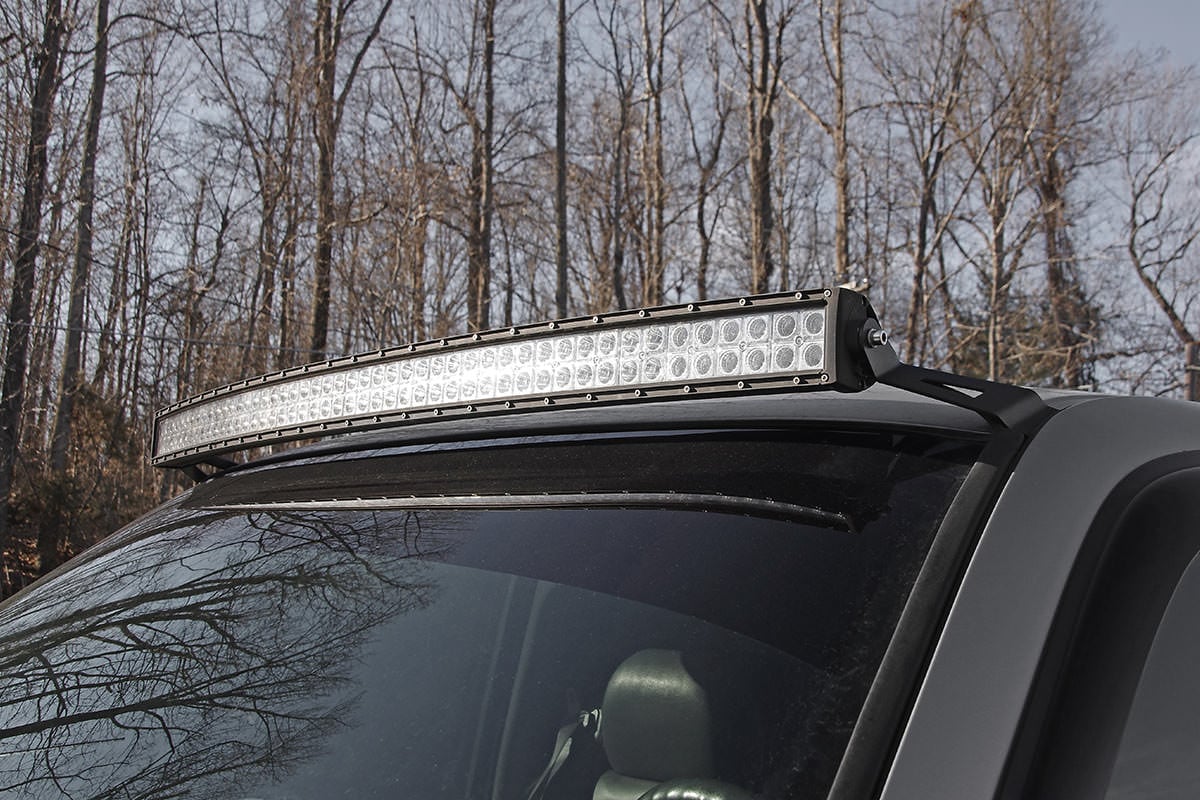 LED Light Mount | Upper Windshield | 50&quot; Curved | Chevy/GMC 1500 (99-06 &amp; Classic)