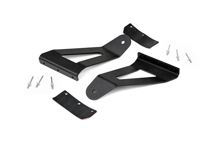 LED Light Kit | Windshield Mount | 50&quot; BLK Single Row | Jeep Cherokee XJ (84-01)