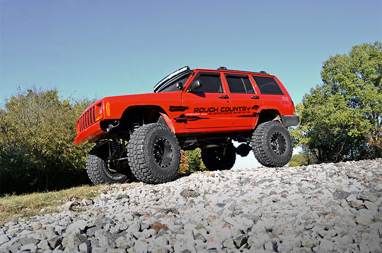 LED Light Kit | Windshield Mount | 50&quot; BLK Dual Row | White DRL | Jeep Cherokee XJ (84-01)