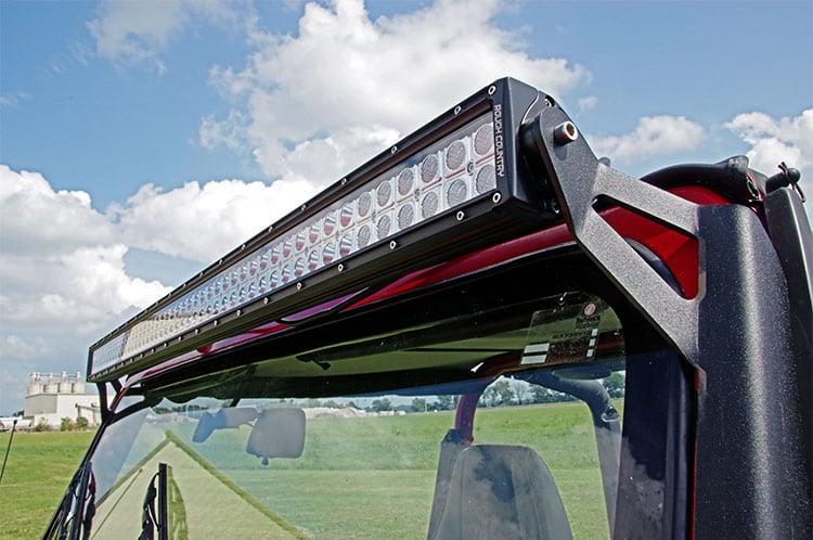 LED Light Mount | Upper Windshield | 50&quot; Straight | Jeep Wrangler YJ (87-95)