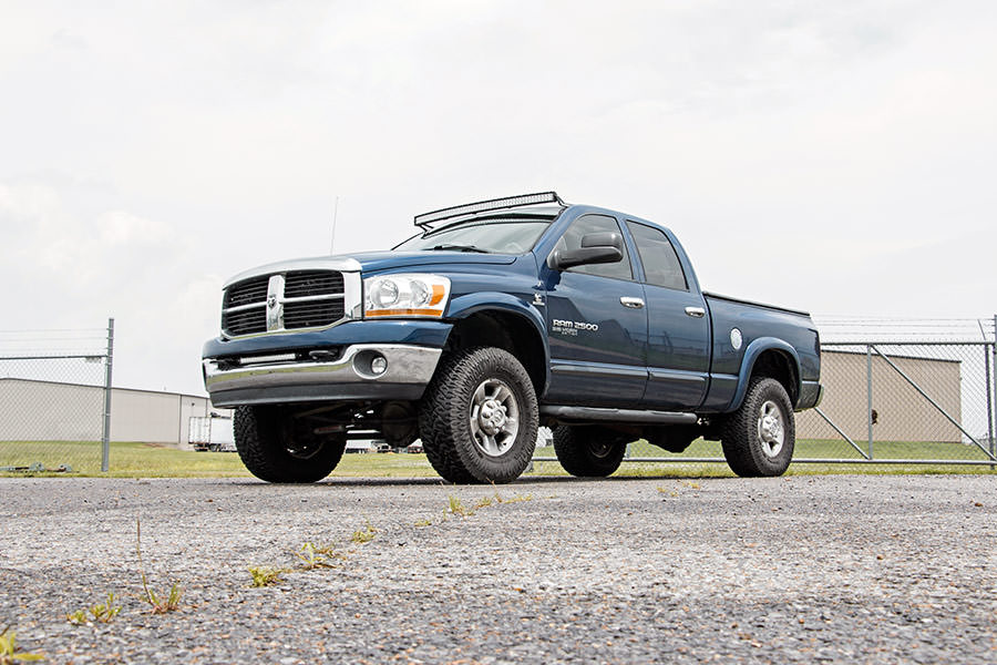 LED Light Mounts | Upper Windshield | 54&quot; Curved | Dodge 2500/Ram 3500 (03-10)