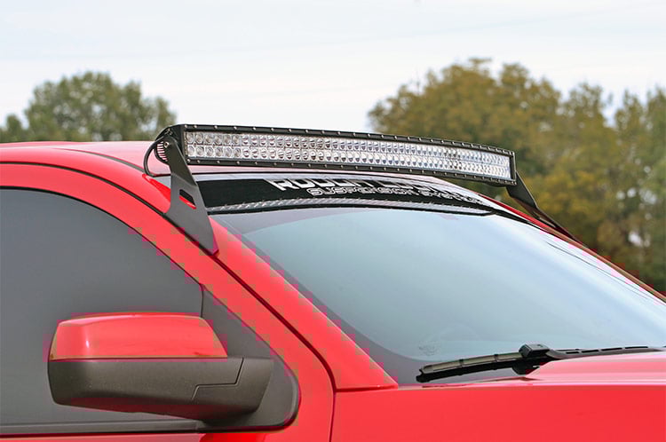 LED Light Mount | Upper Windshield | 54&quot; Curved | Chevy/GMC Tahoe/Yukon (15-20)