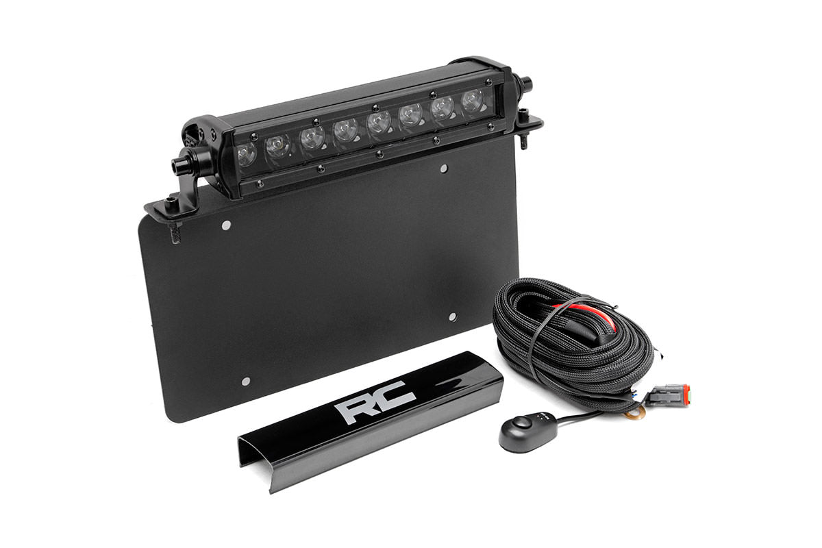 LED Light Kit | License Plate Mount | 8&quot; Single Row Black Series