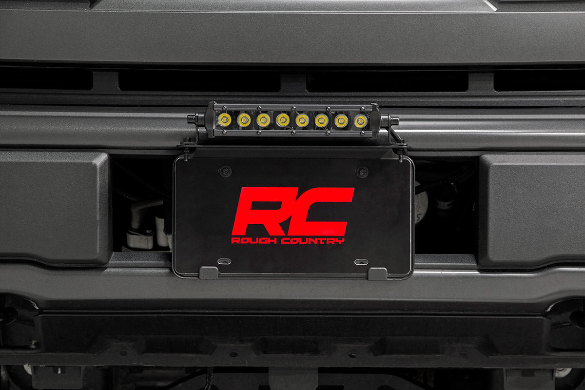 LED Light Kit | License Plate Mount | 8&quot; Single Row Black Series