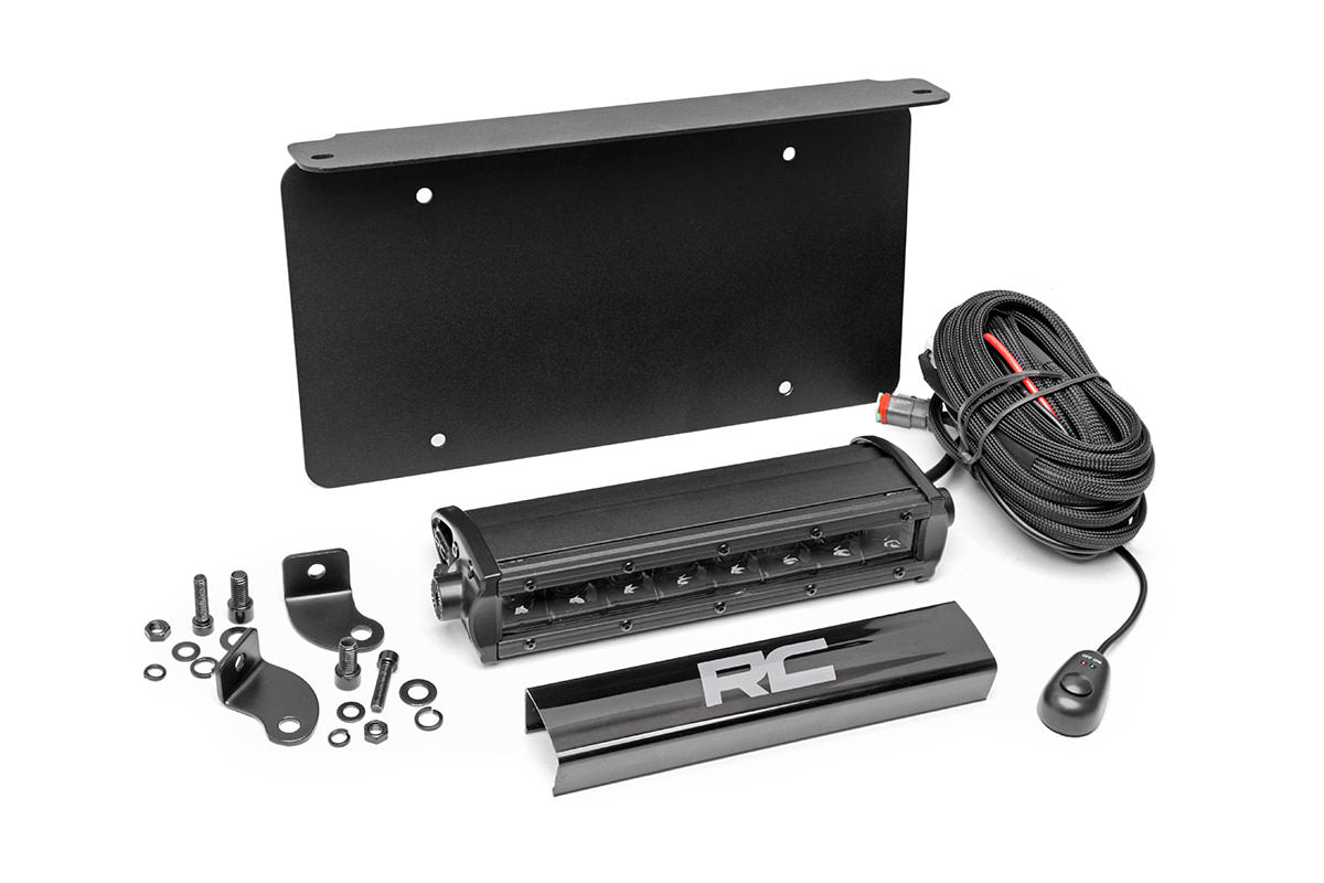 LED Light Kit | License Plate Mount | 8&quot; Single Row Black Series