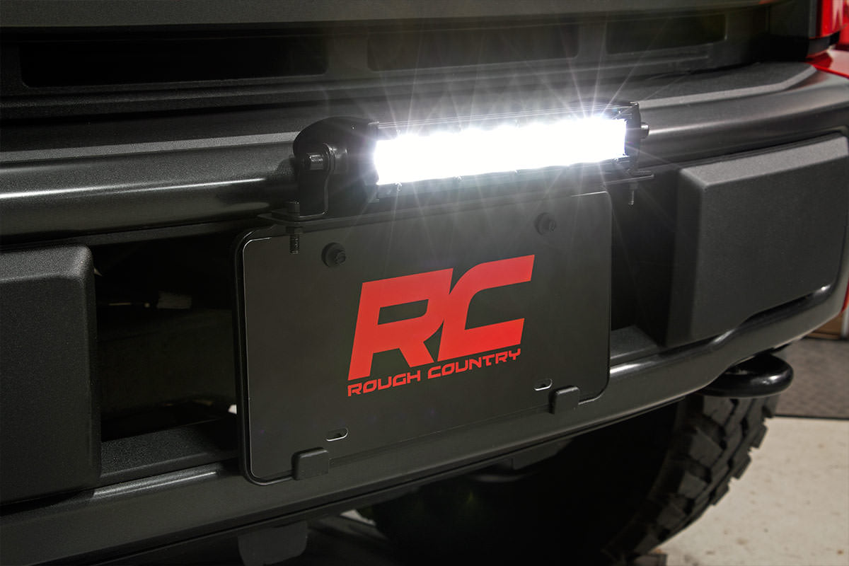 LED Light Kit | License Plate Mount | 8&quot; Single Row Black Series