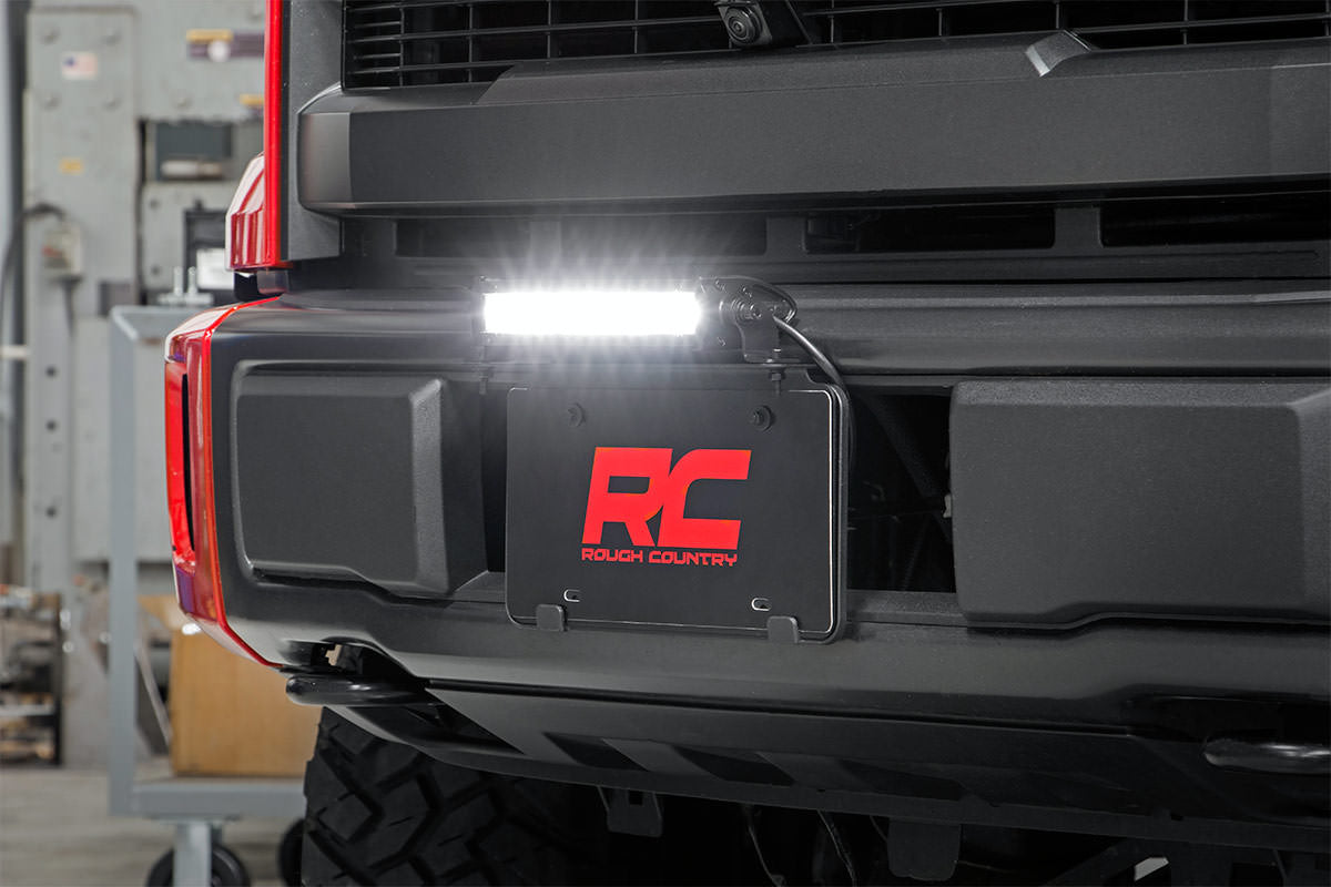 LED Light Kit | License Plate Mount | 8&quot; Single Row Black Series