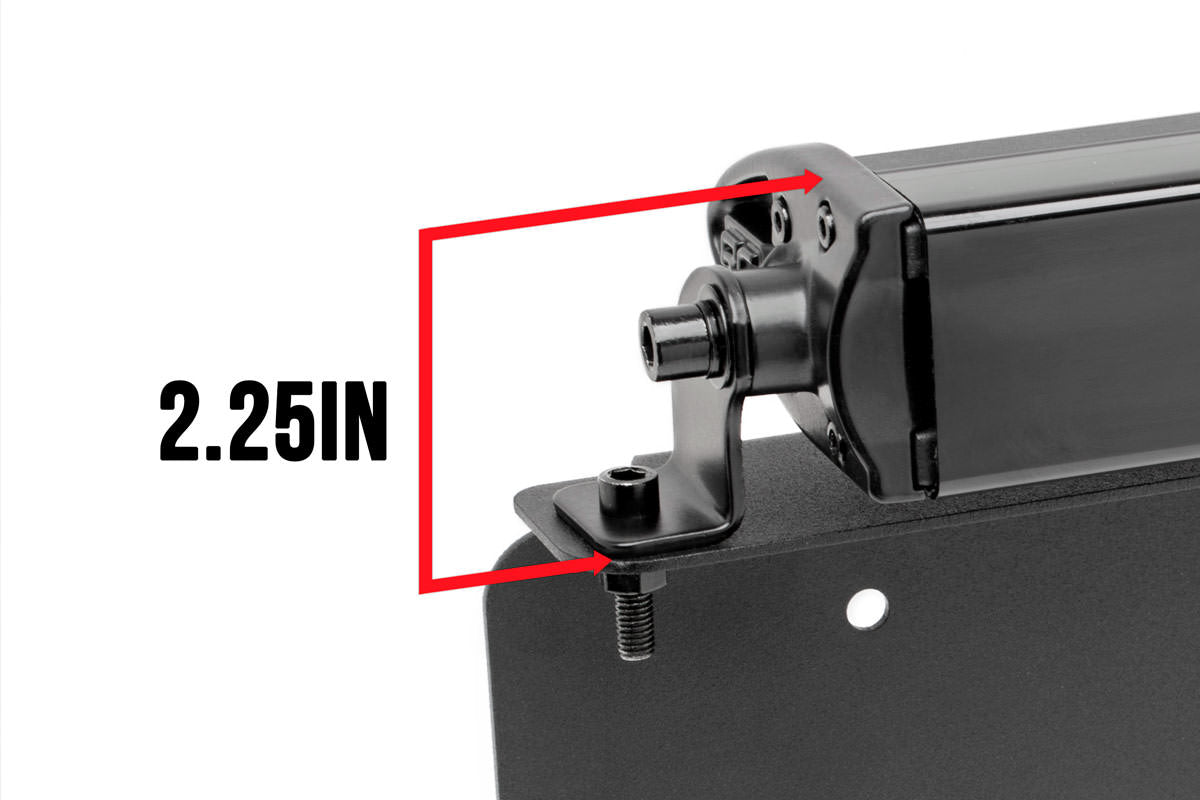 LED Light Kit | License Plate Mount | 8&quot; Single Row Black Series