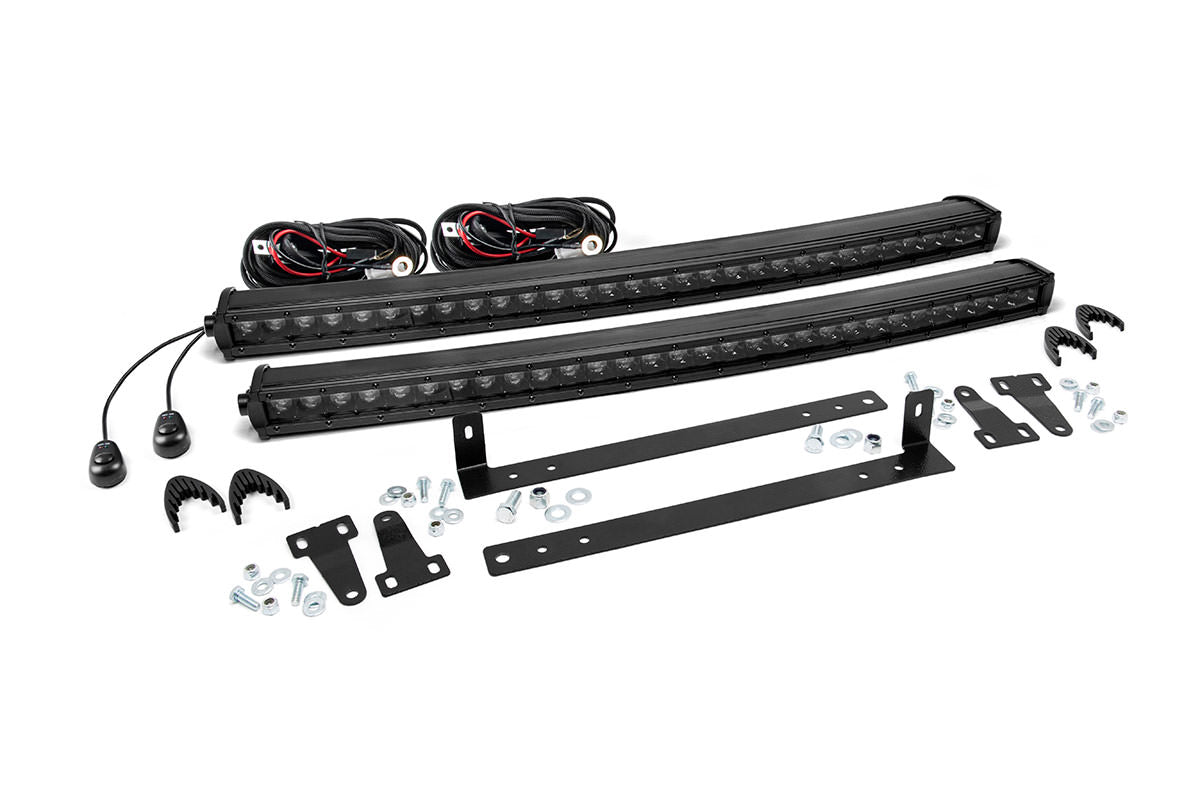 LED Light Kit | Grille Mount | Dual 30&quot; Black Single Row | Ford F-150 (09-14)