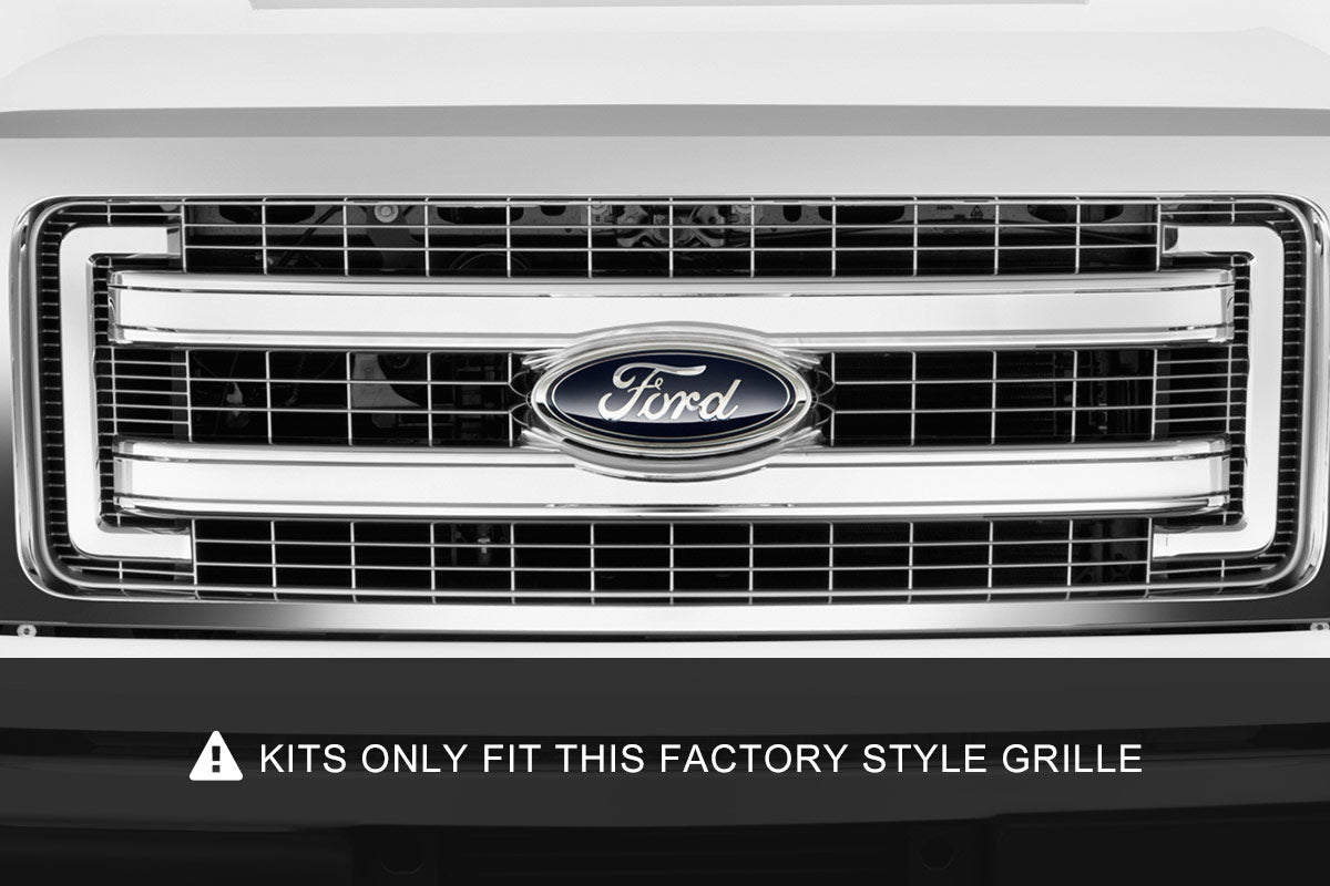 LED Light Kit | Grille Mount | Dual 30&quot; Chrome Single Row | Ford F-150 (09-14)