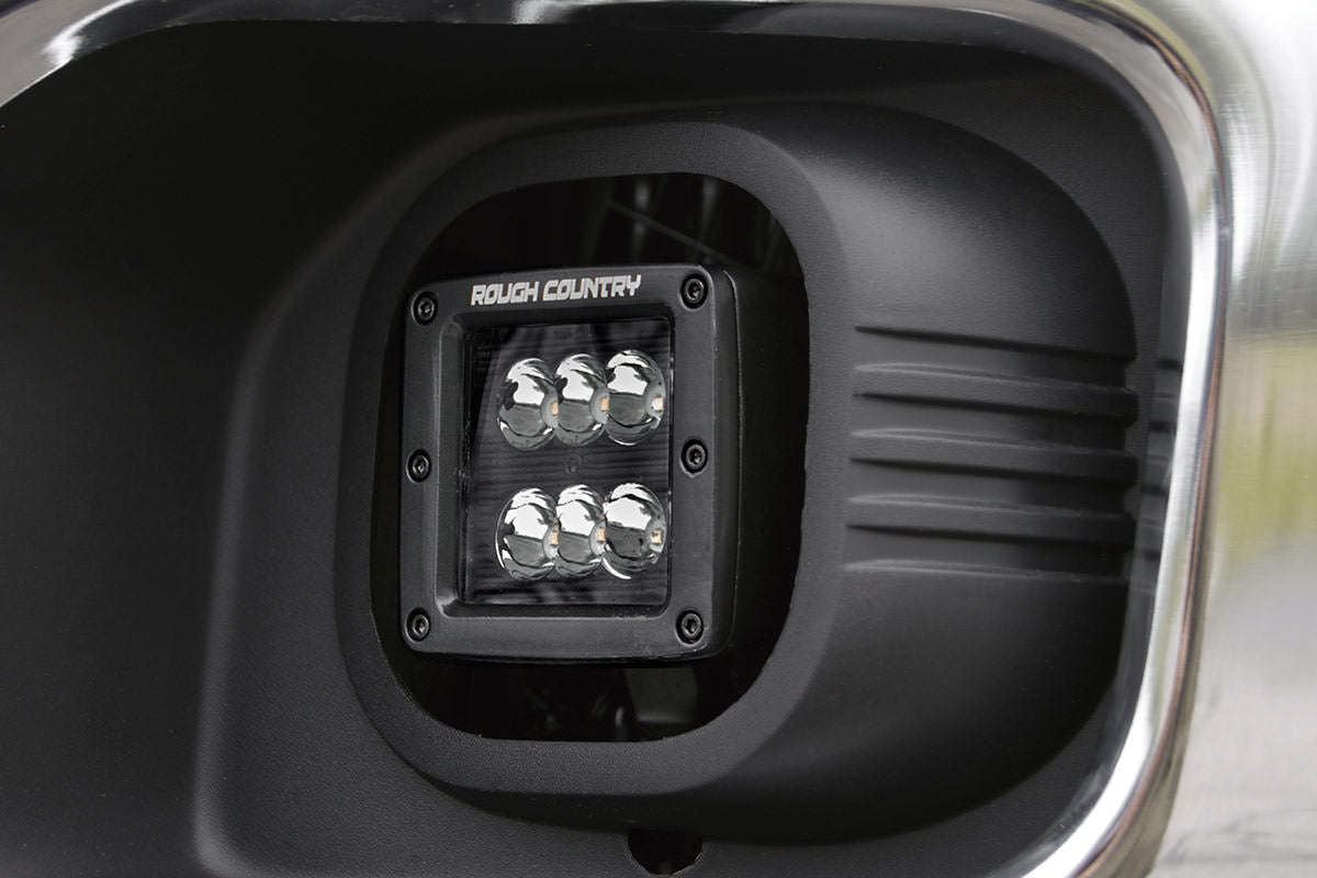 LED Light Kit | Fog Mount | 2&quot; Black Pair | Ford F-250/F-350 Super Duty (11-16)