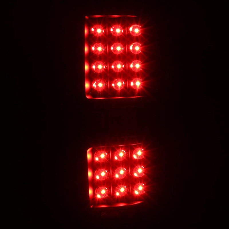 Spec-D Tuning - 2009-2014 Ford F-150 LED Tail Lights (Matte Black Housing/Clear Lens) - LT-F15009JMLED-TM