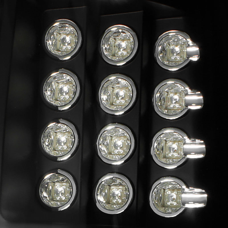 Spec-D Tuning - 2009-2014 Ford F-150 LED Tail Lights (Matte Black Housing/Clear Lens) - LT-F15009JMLED-TM