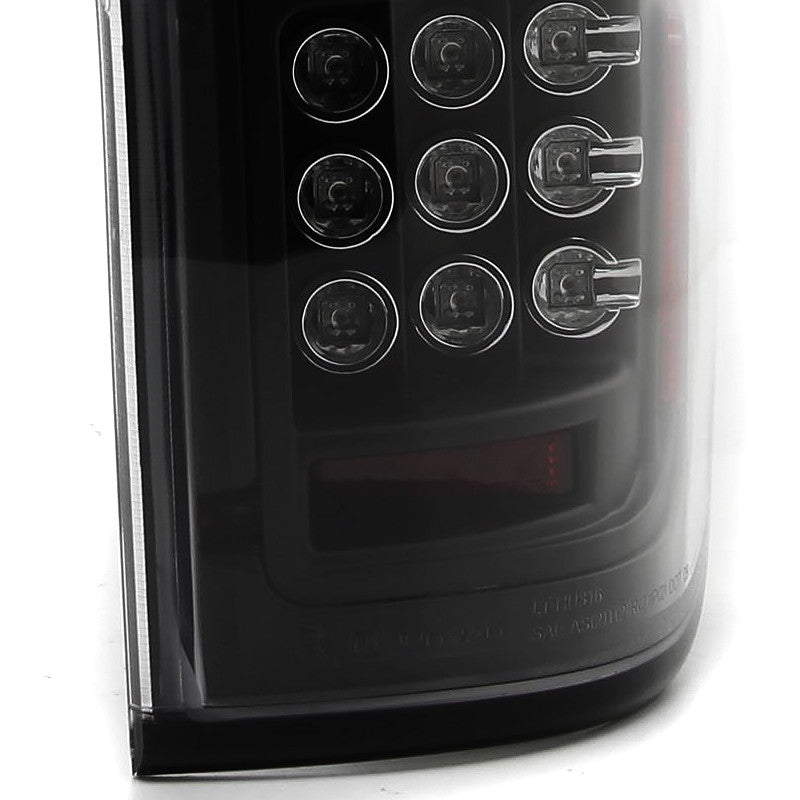 Spec-D Tuning - 2009-2014 Ford F-150 LED Tail Lights (Matte Black Housing/Clear Lens) - LT-F15009JMLED-TM