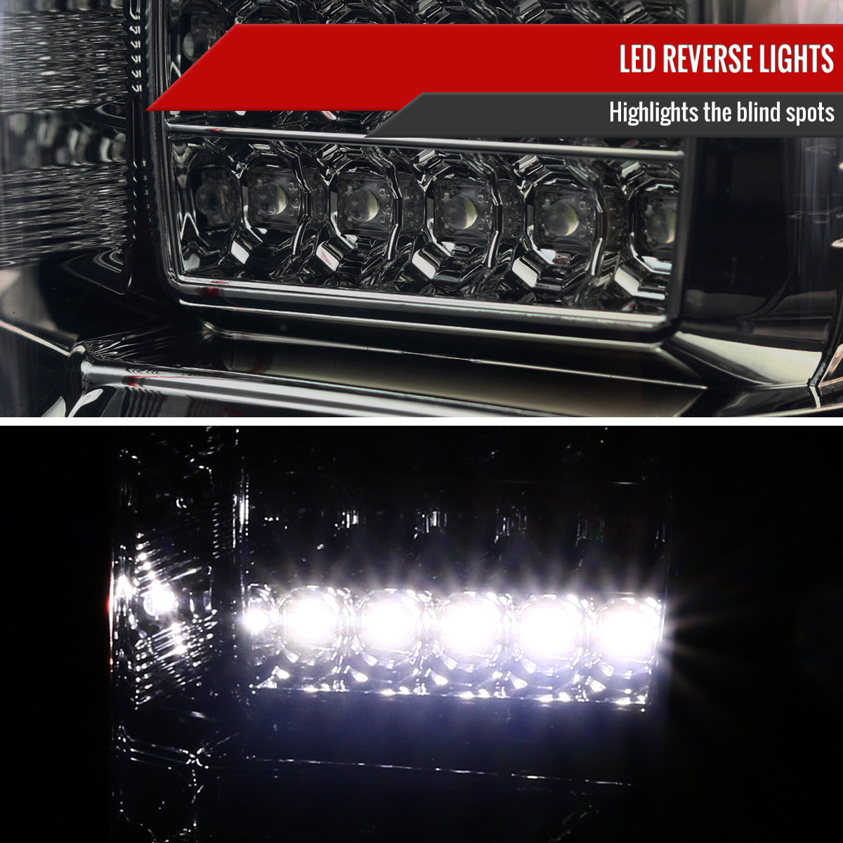 Spec-D Tuning - 2015-2017 Ford F-150 Smoked LED Tail Lights - LT-F15015RGLED-TM