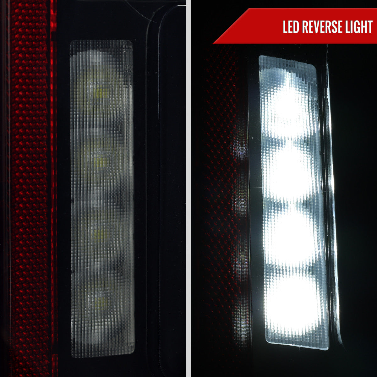 Spec-D Tuning - 2021–2023 Ford F-150 LED Tail Lights w/ Switchback Sequential Turn Signals (Glossy Black Housing / Smoked Lens) - LT-F15021BBLED-SQ-RS