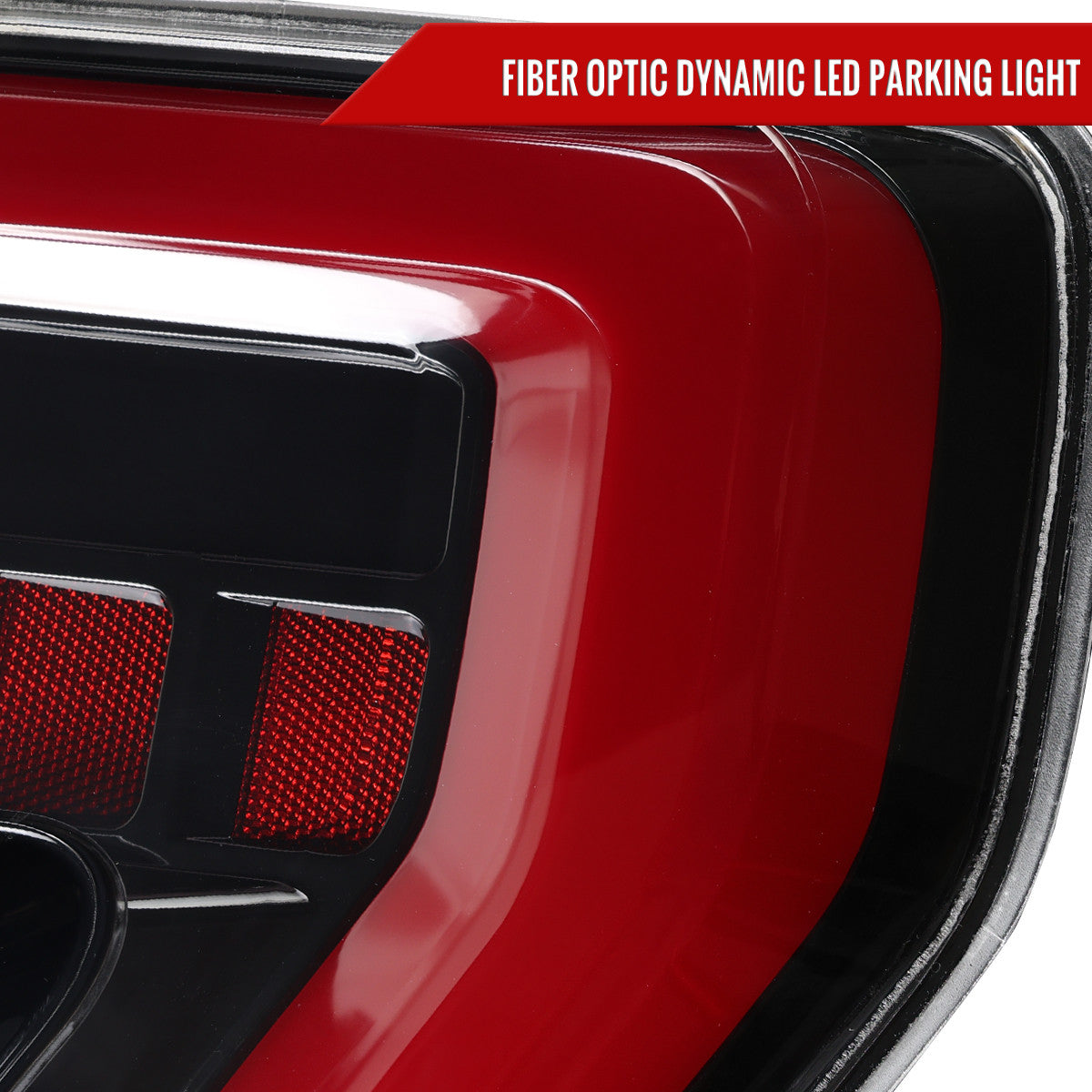 Spec-D Tuning - 2021–2023 Ford F-150 LED Tail Lights w/ Switchback Sequential Turn Signals (Black Housing / Clear Lens) - LT-F15021BKLED-SQ-RS