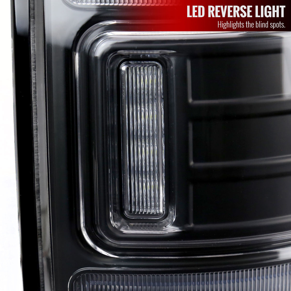 Spec-D Tuning - 2009-2018 Dodge RAM 1500/2019-2022 RAM 1500 Classic/2010-2018 RAM 2500 3500 LED Bar Tail Lights (Matte Black Housing/Clear Lens) - LT-RAM09JMLED-RS