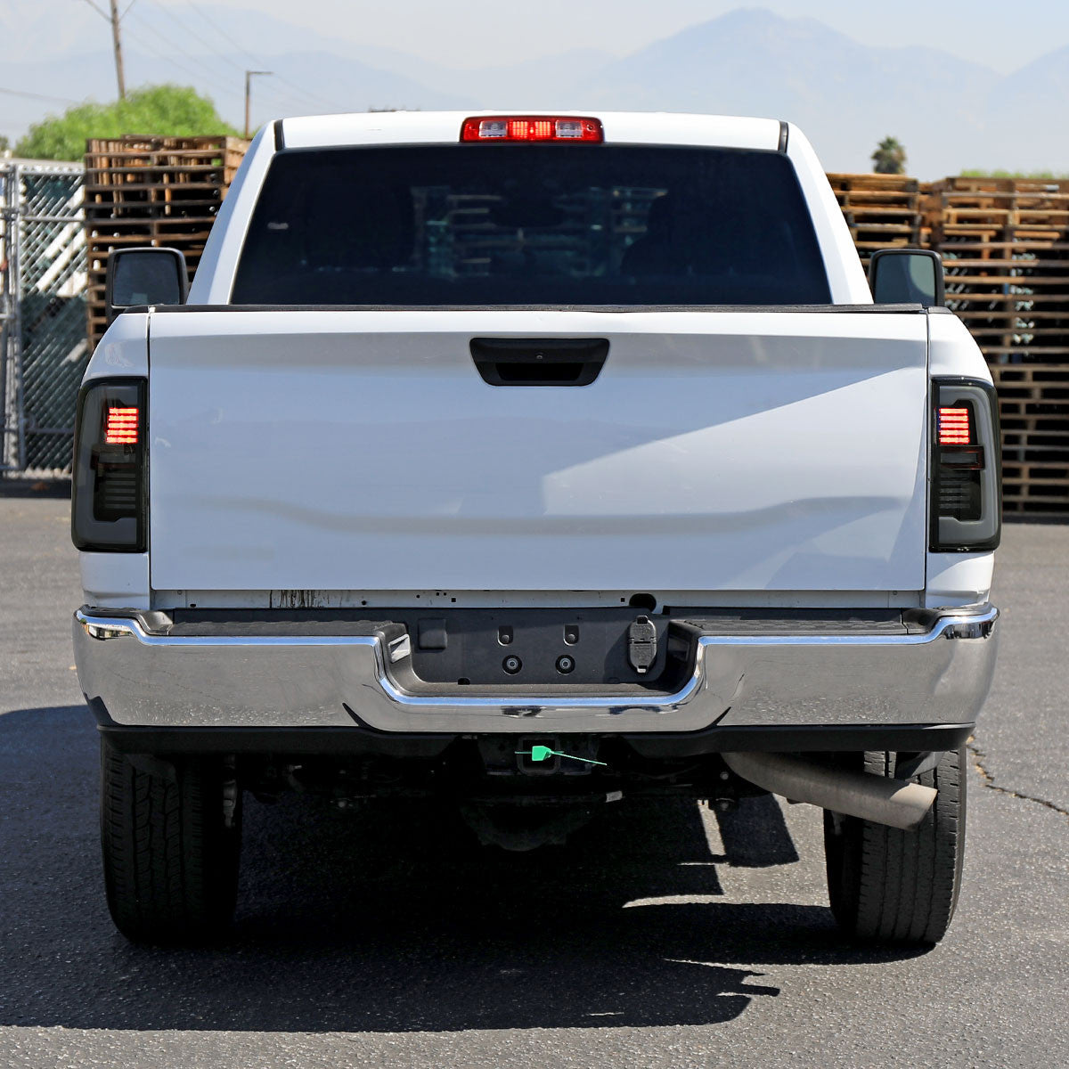 Spec-D Tuning - 2019-2024 Dodge RAM 2500/3500 LED Sequential Signal Tail Lights (Glossy Black Housing / Dark Smoked Lens) - LT-RAM1925BBLD-SQ-RS