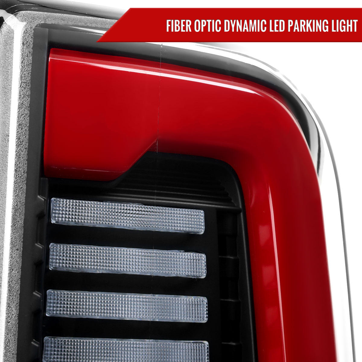 Spec-D Tuning - 2019-2024 Dodge RAM 2500/3500 Red LED Bar Sequential Signal Tail Lights (Black Housing / Clear Lens) - LT-RAM1925JRLD-SQ-RS
