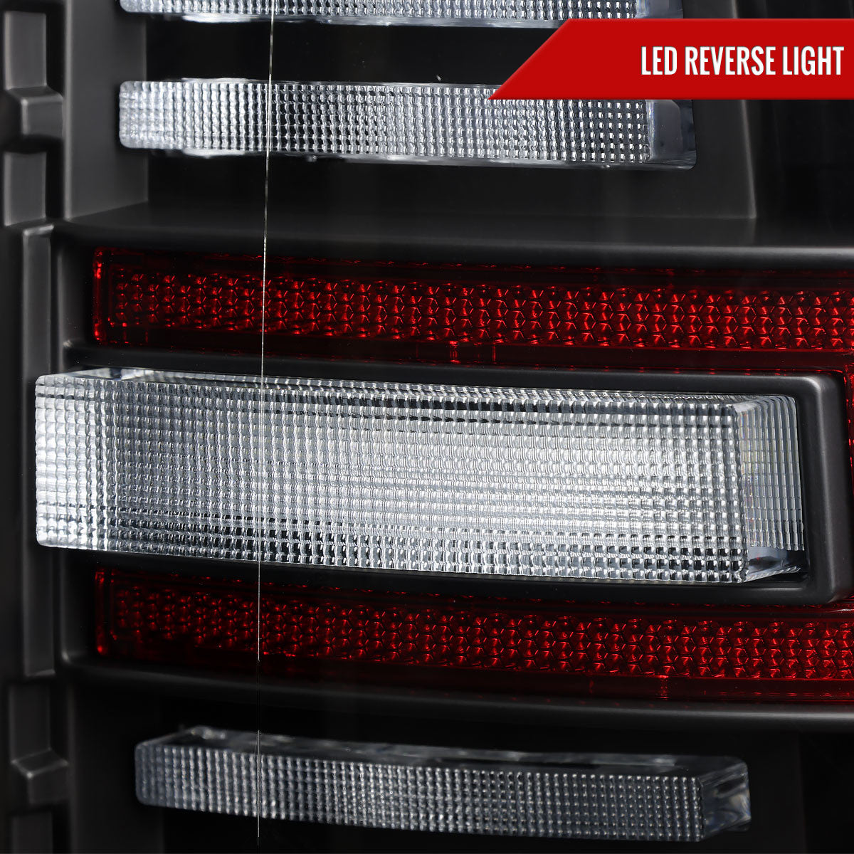 Spec-D Tuning - 2019-2024 Dodge RAM 2500/3500 Red LED Bar Sequential Signal Tail Lights (Black Housing / Clear Lens) - LT-RAM1925JRLD-SQ-RS