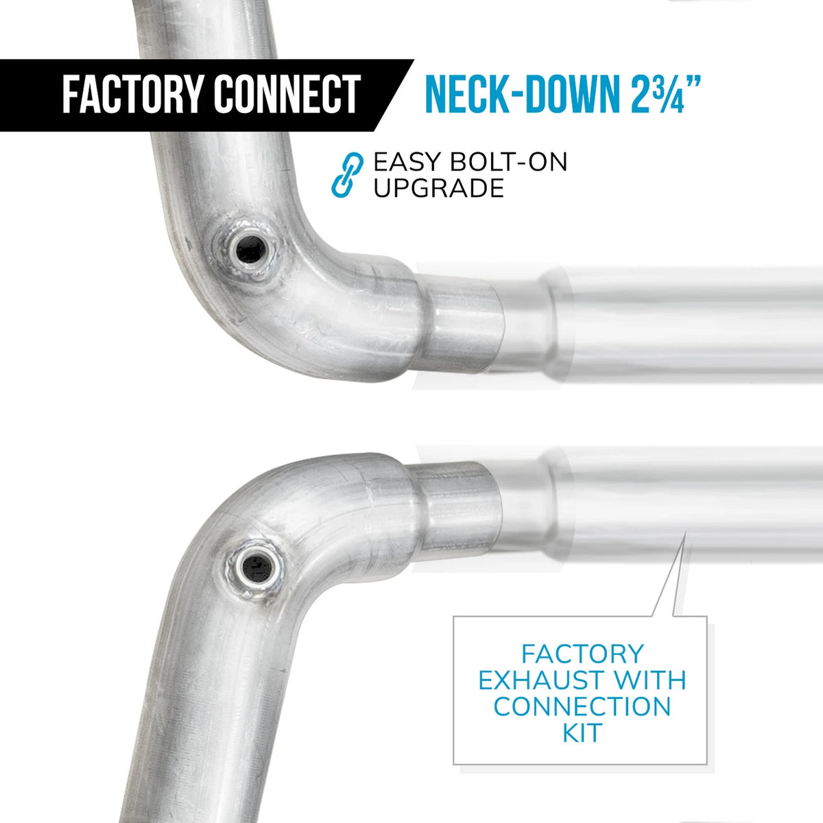 Stainless Works - 2015-2026 Mustang GT Lead Pipe Kit: Factory Connect - M15LDSFC