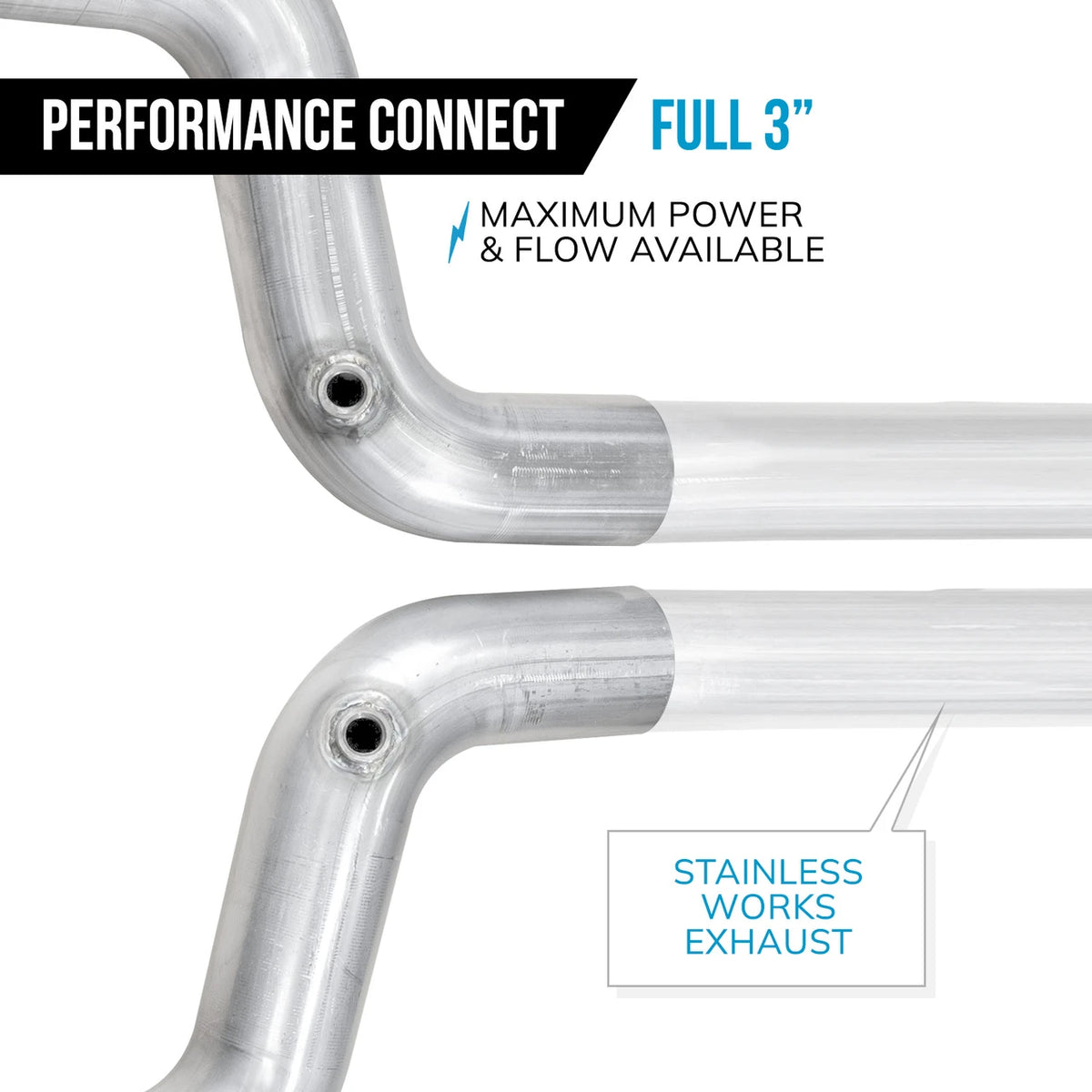 Stainless Works - 2015-2026 Mustang GT Lead Pipe Kit: Performance Connect - M15LDSPC