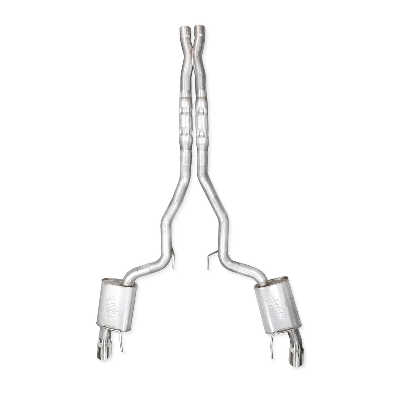 Stainless Works - 2024-26 Mustang GT Catback Dual Tips - M24CBXFCL
